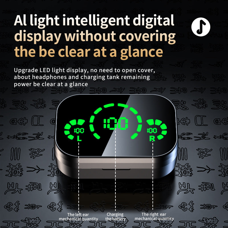 Wireless Bluetooth Earbuds – LED Display & Deep Bass