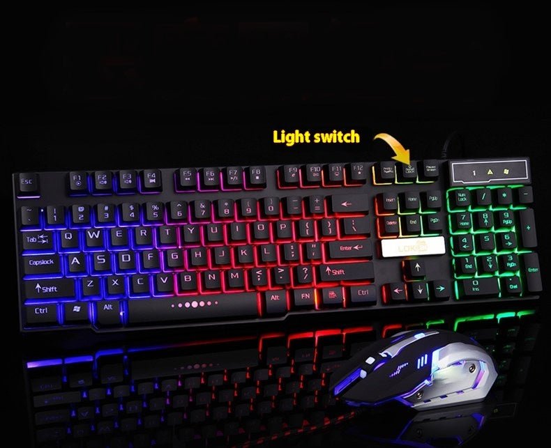 Glowing USB Keyboard - ElectronicxPowerblack