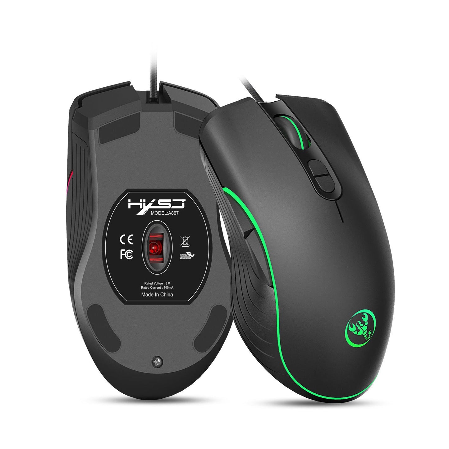 Glowing Wired Mouse - ElectronicxPowerA867RGB gaming mou