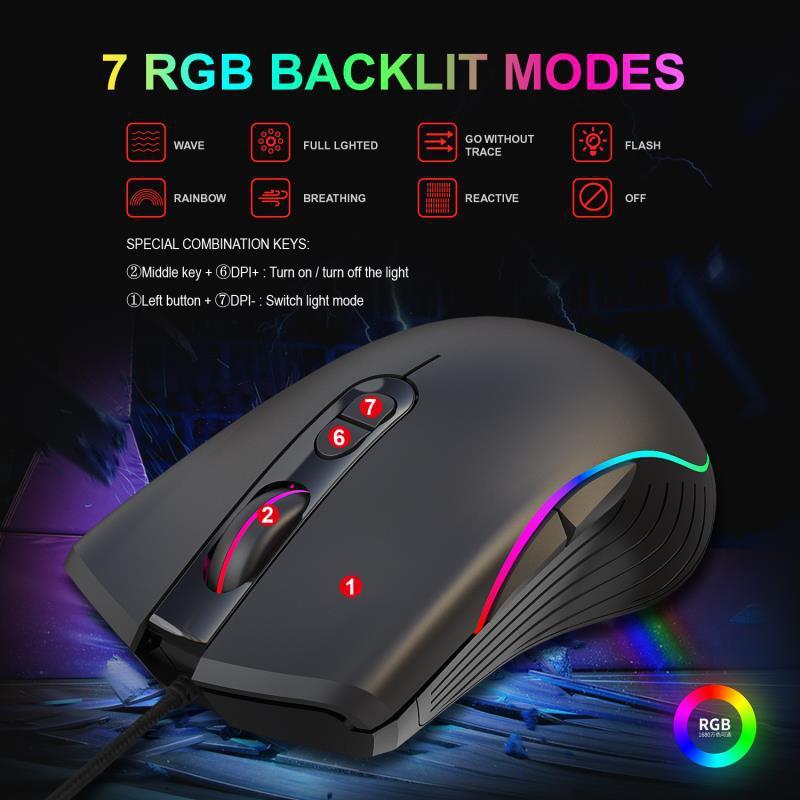 Glowing Wired Mouse - ElectronicxPowerA867RGB gaming mou