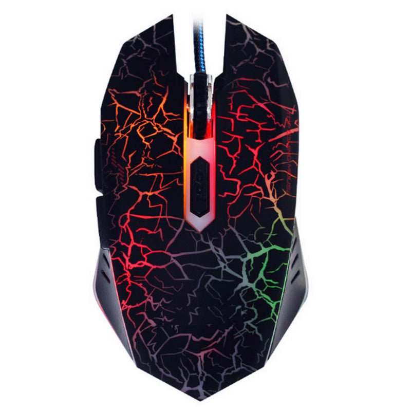 Tricolor Gaming Keyboard - ElectronicxPowerBlack mouse