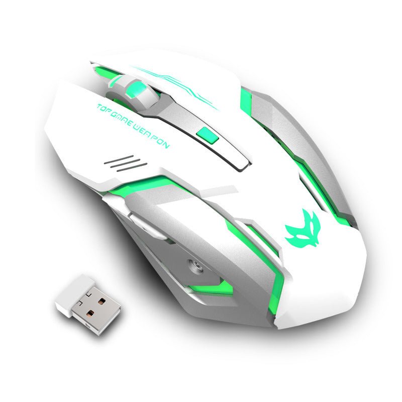 Wireless Gaming Mouse - ElectronicxPowerWhite