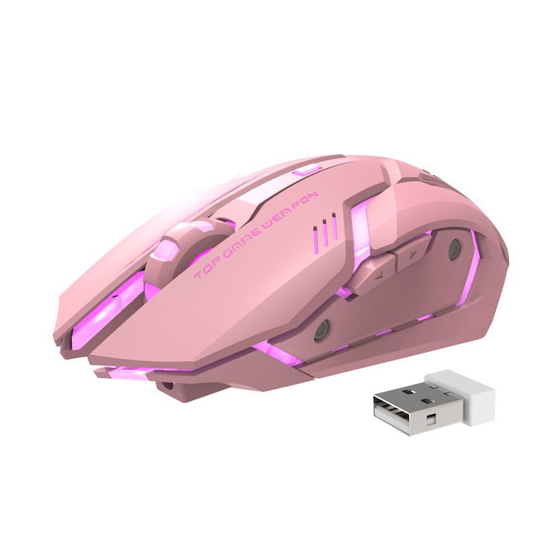 Wireless Gaming Mouse - ElectronicxPowerPink