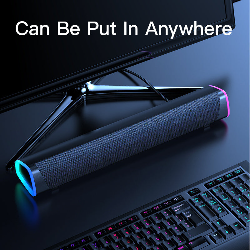 RGB Stereo Soundbar – USB Powered for Gaming Setups - ElectronicxPower