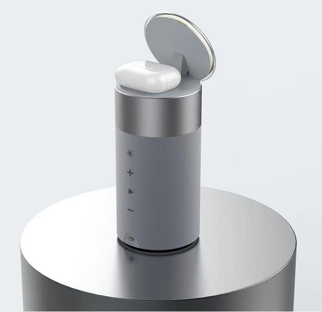 3 - in - 1 Wireless Charger – Speaker Blutooth – Light - ElectronicxPowerGrey