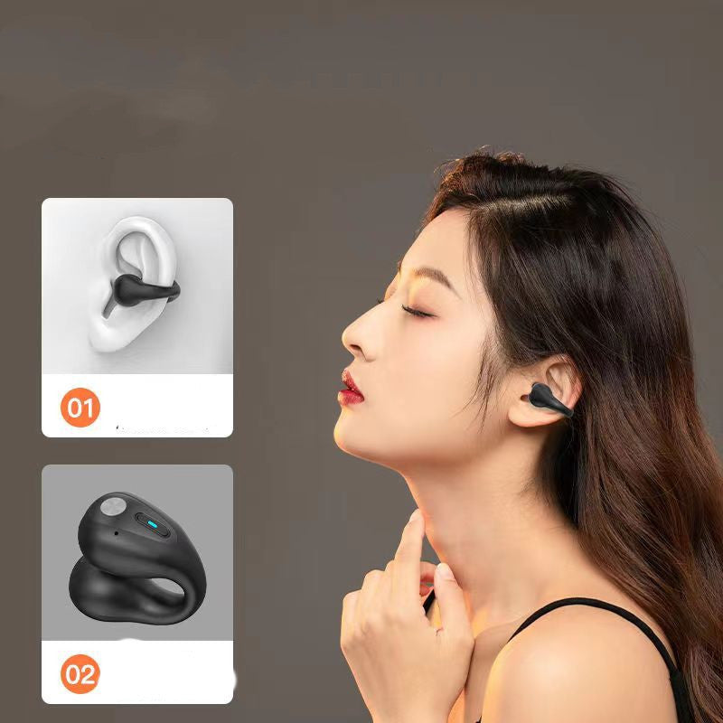 Bone Conduction Headphones - Earbuds Ear Clip Bluetooth - Touch Wireless Earphone In-Ear Bass  Sports Headset - ElectronicxPower
