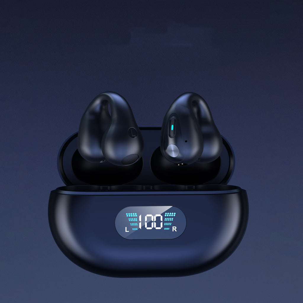 Bone Conduction Headphones - Earbuds Ear Clip Bluetooth - Touch Wireless Earphone In-Ear Bass  Sports Headset - ElectronicxPower
