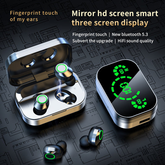 Wireless Bluetooth Earbuds – LED Display & Deep Bass