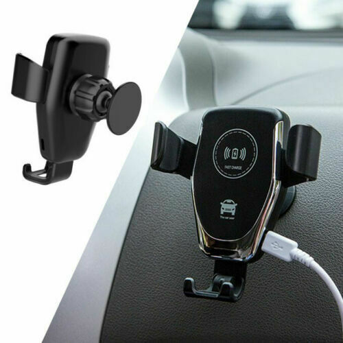 Wireless Fast Car Charger Mount Holder Stand Automatic Clamping Charging - ElectronicxPower