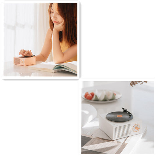 Wireless mini portable retro phonograph Bluetooth-compatible speaker - ElectronicxPower