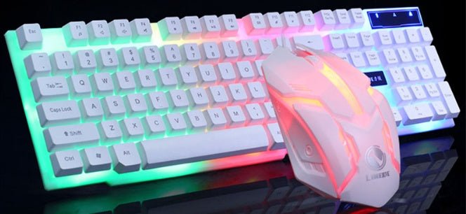 Glowing Gaming Combo - ElectronicxPowerWhite