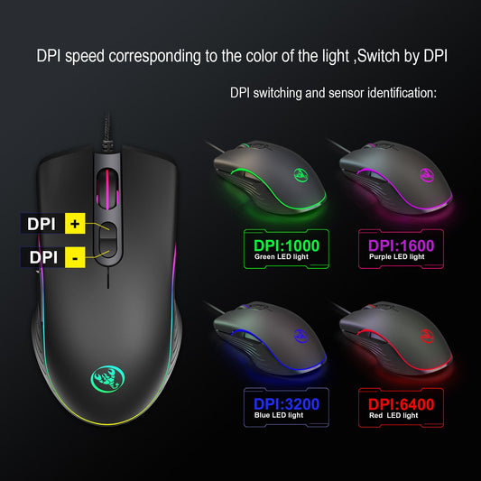 Glowing Wired Mouse - ElectronicxPowerA867RGB gaming mou