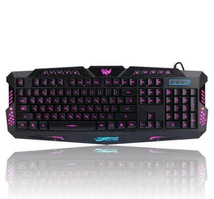 Tricolor Gaming Keyboard - ElectronicxPowerKeyboard + mouse