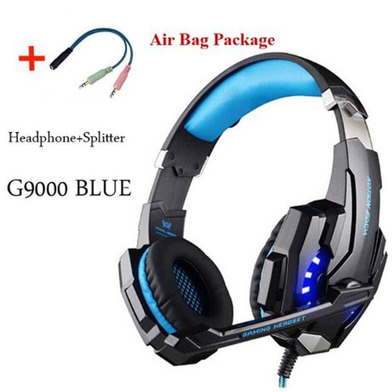 Wired Gaming Headset - ElectronicxPowerBlack blue G9000